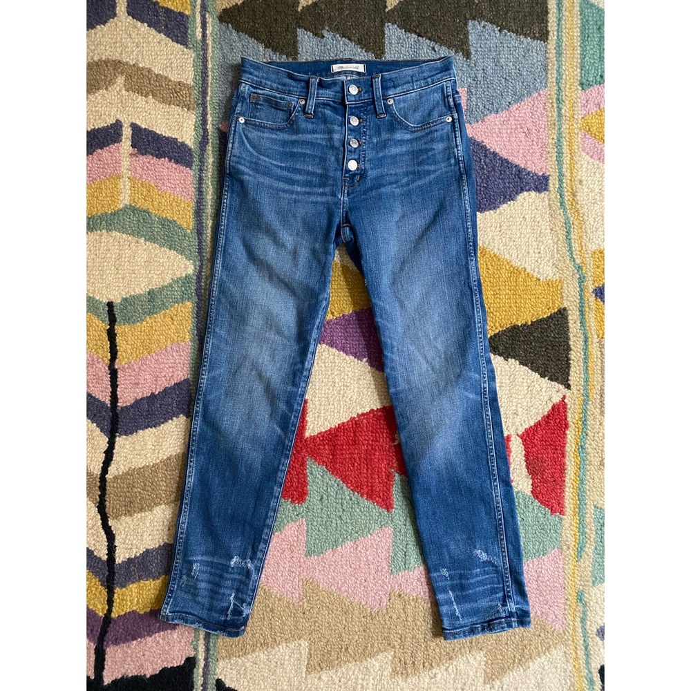 Madewell Slim Straight Button Fly Jeans Size 27